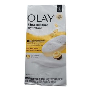Olay Ultra Moisture Bar Soap 3.17oz 6-Pack with Shea Butter Hydrating